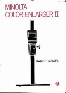 Minolta Color-Enlarger 2 manual. Camera Instructions.